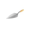 Bon Pro Plus 12" Narrow London Pro Carbon Steel Brick Trowel, Wood Handle
