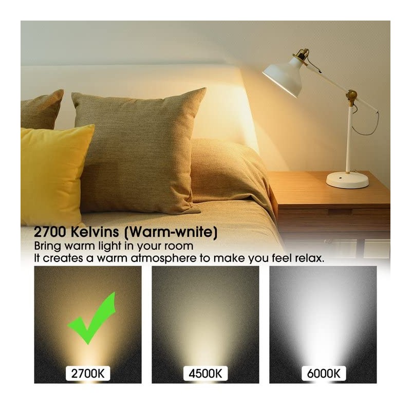 ASOKO ST64 Frosted Edison Vintage Light Bulbs, 6W LED (60W