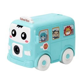 Generic School Bus Bubble Maker Machine (Blue)