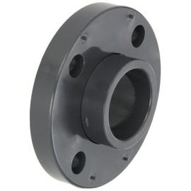GF Piping Systems PVC Pipe Fitting, Van-Stone Flange, Schedule 80, Gray, 1-1/2" Slip Socket