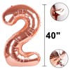 40 Inch Rose Gold Balloon Number 25 Balloon,Jumbo Mylar Foil