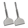Firecore 2Pcs SDS Plus Chisel 3-In Wide Cranked Angled Bent