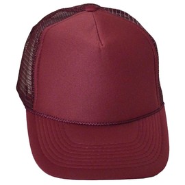 Nayt Men's Mesh Trucker Adjustable Cap Burgundy