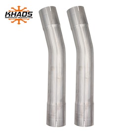 Mid Muffler Replacement Kit Compatible With Dodge Challenger/Charger / 300 SRT Scatpack 6.4 6.1 392 2011-2020 and 5.7L 2017-2021 304 16 Gauge Stainless Steel (Oval mufflers only)