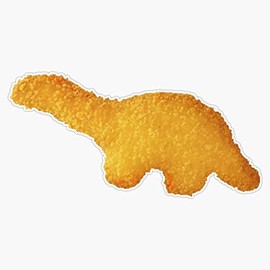 Magnet Dino Nugget Magnet Bumper Sticker Car Magnet Flexible Reuseable Magnetic Vinyl 5"