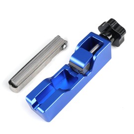 Spark Plug Gap Tool with 32-Blade Steel Feeler Gauge - Stainless Steel Gapping Set for 10mm/12mm/14mm/16mm Spark Plugs Blue