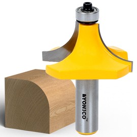 YONICO 13168 3/4-Inch Radius Round Over Edge Forming Router Bit 1/2-Inch Shank