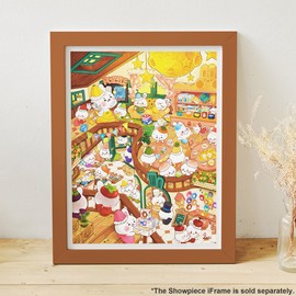 Pintoo Jigsaw Puzzles 1200 Piece for Adults - Bananini - Bana Rabbit Café & Puzzle Shop Beautiful Plastic Puzzle for Home Decor Zero Dust Easy Storage [H3750]