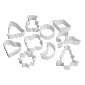 Premier Housewares 806578 Cookie Cutters - Set of 10, White H33 x W15 x D4cm