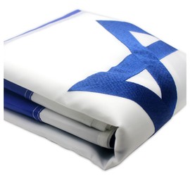Israeli Flag 3x5 ft - Double Sided Embroidered Israel Flags for Outdoor with 2 Grommets, Polyester Outside National Country Flags for Wall, Pole