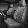 CAR PASS Piping Luxury Leather Seat Covers Full Set,5 Seats