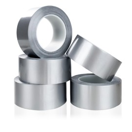 Kwtpsg Heavy Duty Silver Duct Tape 5 Pack Strong No Residue All-Weather Duct Tape 2 inches x 30 Yards Multi-Use for Indoor & Outdoor Repairs, Industrial, Professional Use