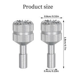 Pair of DJI Controller Sticks, Aluminium Alloy Control Stick for DJI Silver, Compatible with DJI RC 1, RC 2, DJI Air 3, DJI Mini 3 Pro