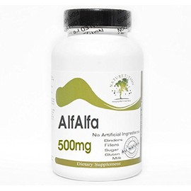 Naturetition Supplements Alfalfa 500mg ~ 200 Capsules - No Additives
