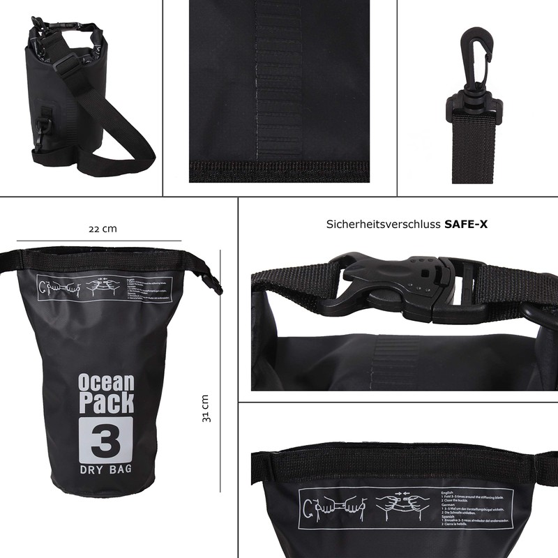 Xenobag Waterproof Bag 3 Litres Or 20 Litres/Dry Bag, Small/Ocean