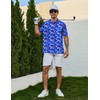 Men's Funny Polo Shirts Hawaiian Golf Shirts 80S Funny Polo