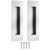 2 Pack 150mm Flush Sliding Closet Door Pulls,Pocket DoorPull,Brushed Stainless