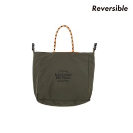 MANDARINE BROTHERS Mandarin Brothers Reversible Three Weight Tote, REVERSIBLE 3-Way Tote, Walk Bag, Cart Bag, Organizer Bag (ORANGE)
