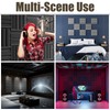 24 Pack Acoustic Panels, 12" x 12" x 2" Self-Adhesive