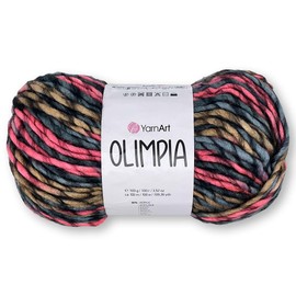 Frida's Wollhaus YarnArt 100g Olimpia Wool Knitting Crochet Winter Yarn Gradient Yarn 15 Colours (1414)