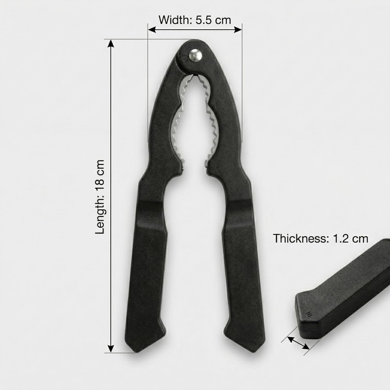 Walnut Cracker Tool with Ergonomic High-Leverage Handles | Professional Zinc