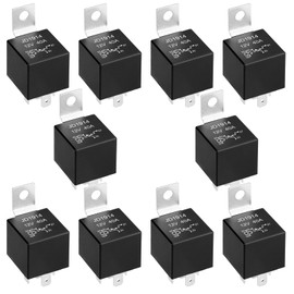 Weasch 10 Pack JD1914 Car Relay, 12V 40A, 5 Pins SPDT, Automotive Switches and Starters, Waterproof Relay for Boat Tractor Truck Motorcycle (10)