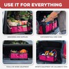 TRUNKCRATEPRO Pink SUV and Jeep Trunk Organizer - Premium Adjustable