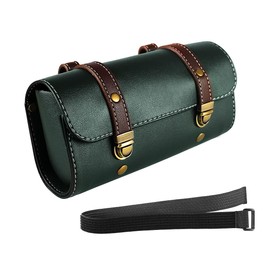 YIBO Motorcycle Side Bag Motorcycle Waterproof Universal Tool Bag for Motorcycles Leather Accessory Holder Motorcycle Bag (Green 1)