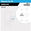 Wright Products Wright Products VBA213WH Bayfield Surface Latch, White