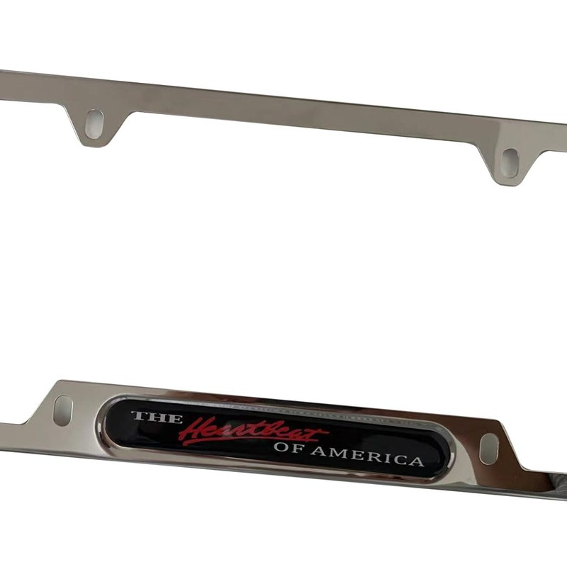 The Heartbeat of America License Plate Frame Cover Holder Stainless