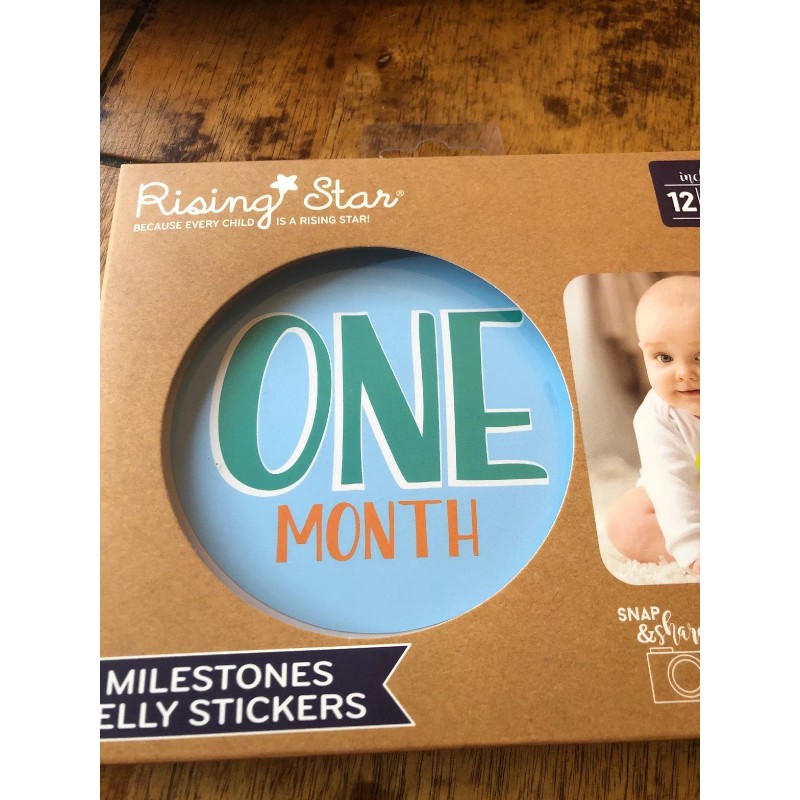 Rising Star NEW Rising Stars 12 Milestone Belly Stickers baby