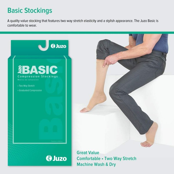 Juzo Basic 4411ad 20-30mmhg Knee-High Closed Toe Compression Stocking