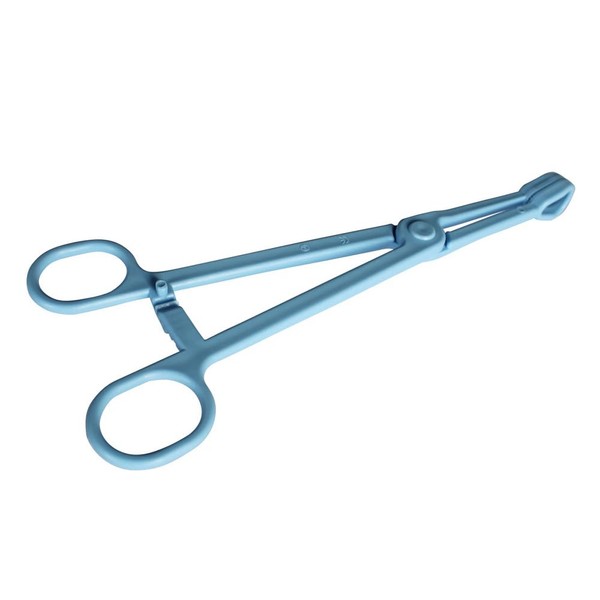 YXQ Reptile Tweezers Feeding Tong 24.5cm/9.64inch Long Plastic Clip Blue