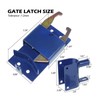 Two Way Lockable Gate Latch, Blue. Perfect for Farms, Pastures,