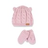Chicco Unisex Cotton Jersey Winter Hat and Gloves Set in
