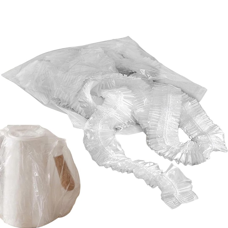 Pack of 10 Dust Covers for Kitchen Appliances, Transparent Elastic