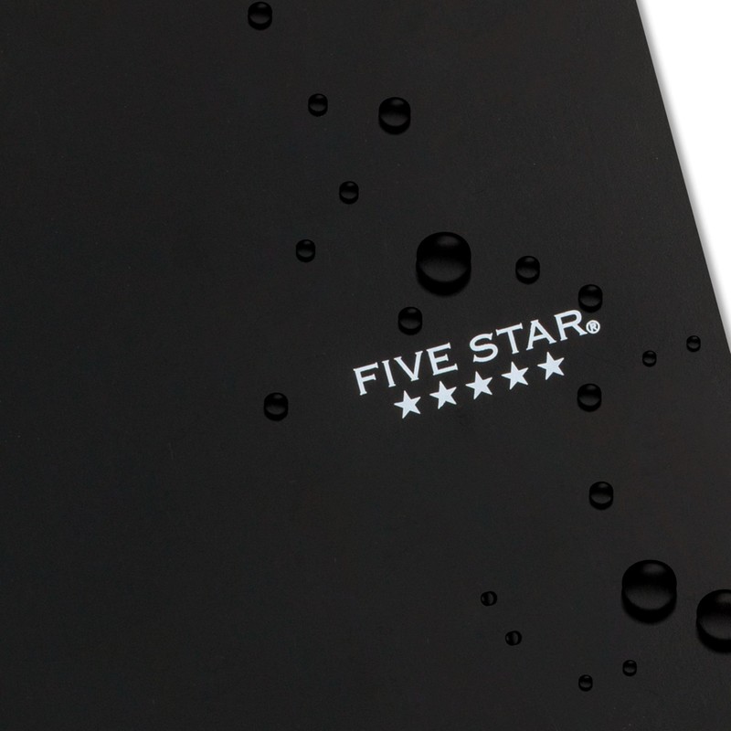 Five Star Spiral Notebook + Study App, 5 Subject, Wide