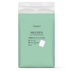 Vitahalo mild cotton pad, 1 piece, 400 pieces / 비타할로 마일드 화장솜, 1개, 400개입