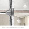 Vent Systems 8'' Inch T Shape Duct Connector 3 Way
