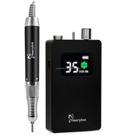 Wholesale Powerful Nail Art Electric Nail Drill Machine Brushless Motor 35000rpm Rechargeable Nail Drillcolor: Black