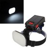 USB Solar Powered Fishing Headlamp 1200LM Bright LED 3 Lighting