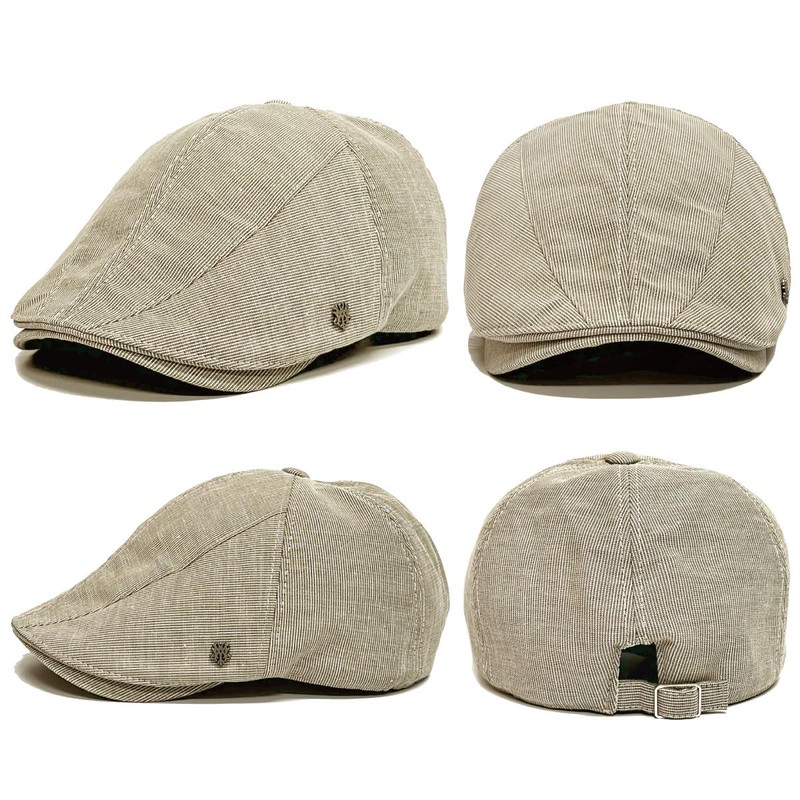 Happy Hat MQUM Hun-677-03 Men's Hat, Cool Chambray Style, Black,