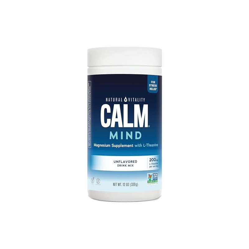 Natural Vitality Calm Mind Magnesio + L - Teanina en