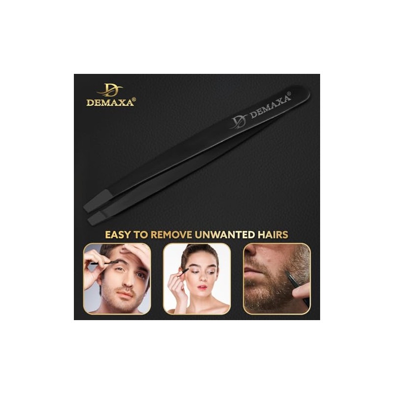 DEMAXA - 5" Professional Mustache Scissors Beard Scissors for Men