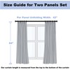 Erosebridal Black Princess Bow Window Curtains 2 Panels 42" Wx84