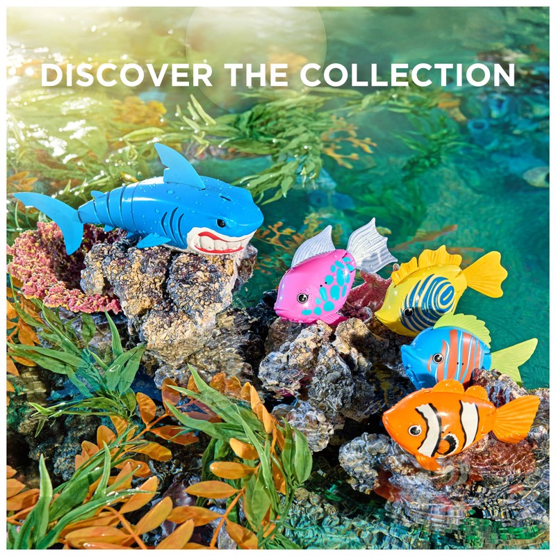 SwimWays Rainbow Reef Shark Water-Activated Pool Toy for Ages 5+