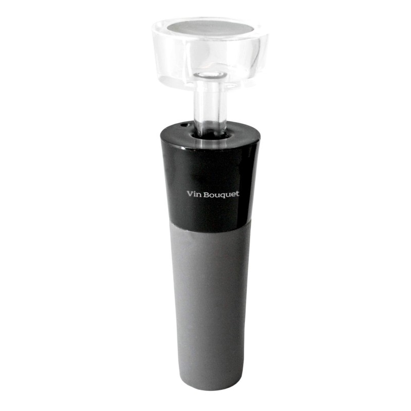 VB VIN BOUQUET Decanter and Vacuum Stopper Wine Set, Crystal,