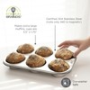 Fox Run Stainless Steel Extra Large Muffin and Cupcake Pan,