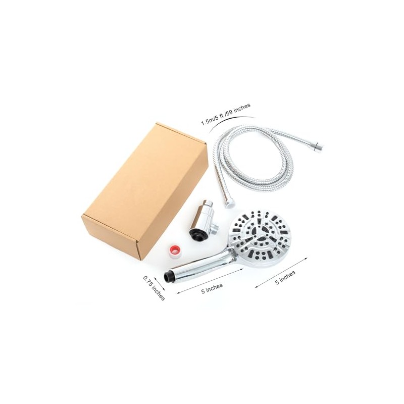 High Pressure Shower Head with Magnetic Back Fixed Base Design,Handheld