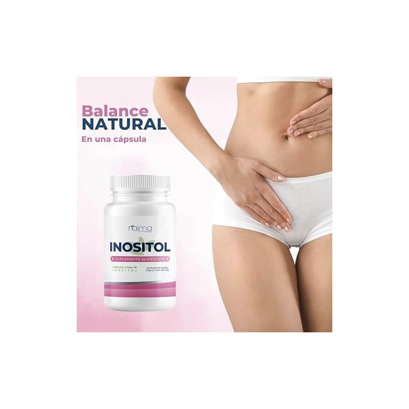 NAIMA Inositol, 100 Cápsulas | Suplemento Alimenticio 100% Puro| Ingredientes